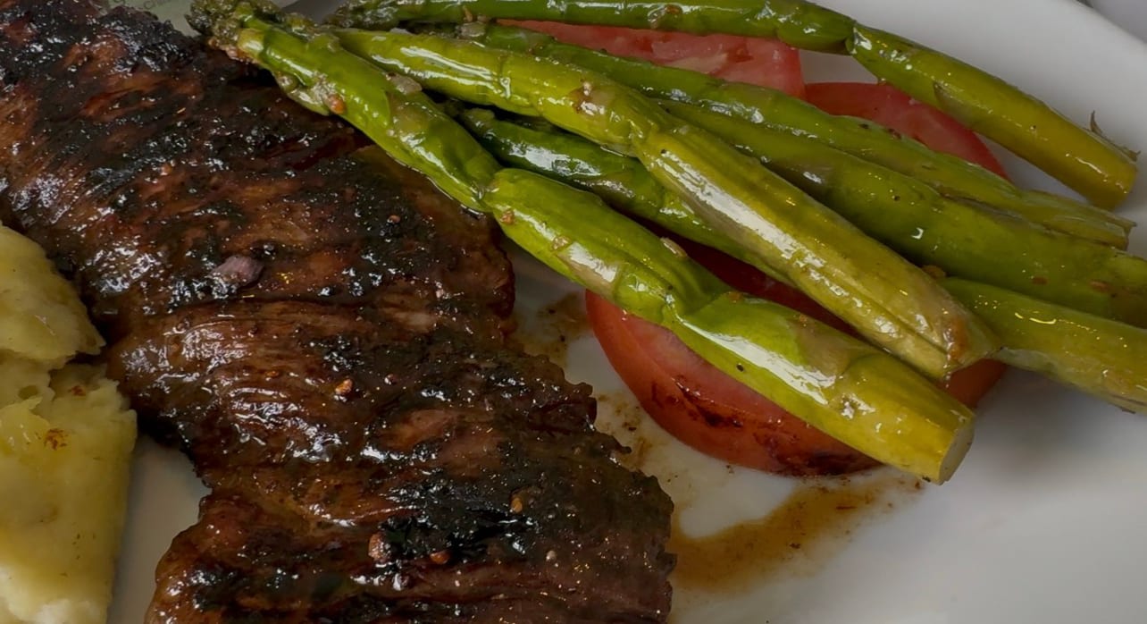Marinated Skirt Steak.