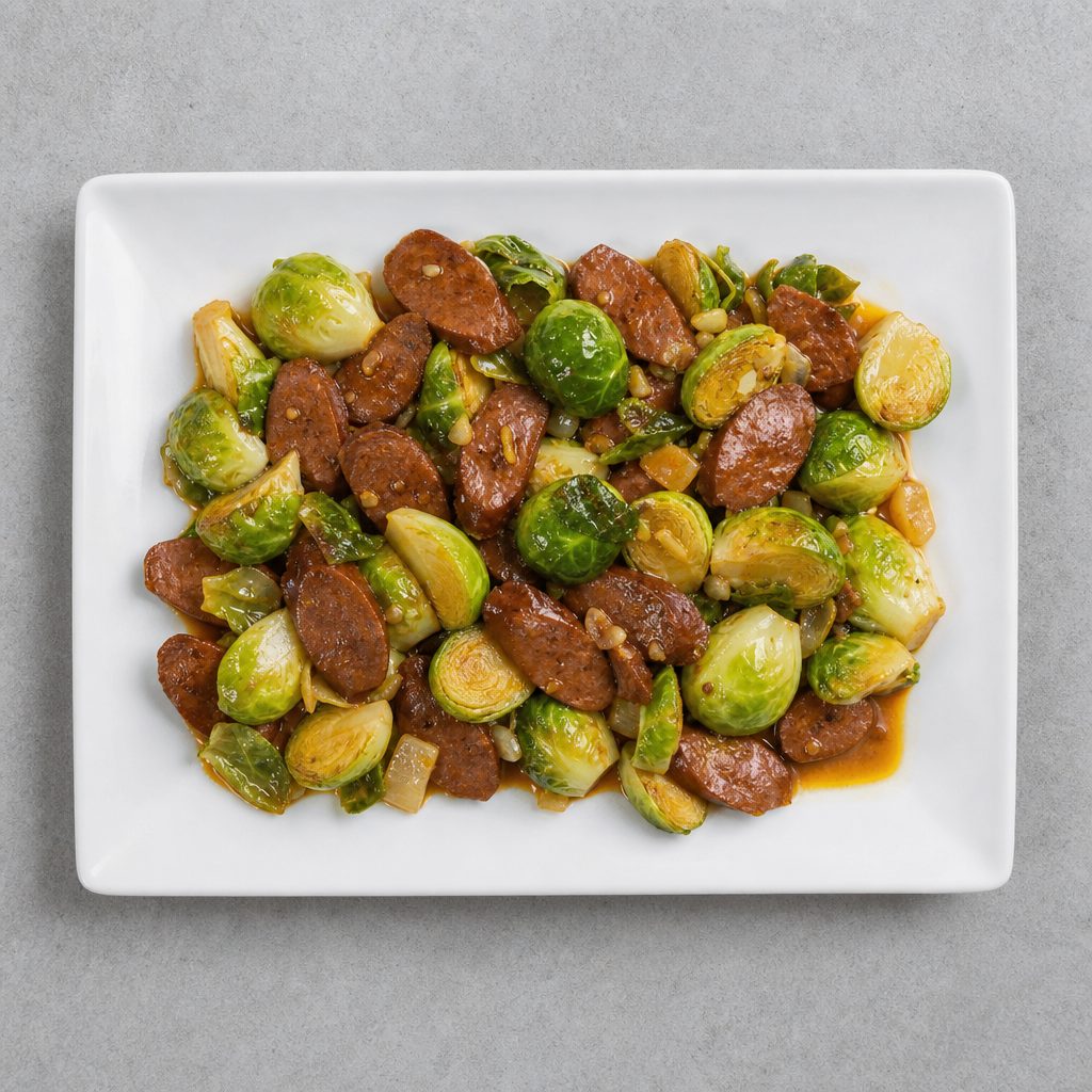 Chorizo Brussel Sprouts.