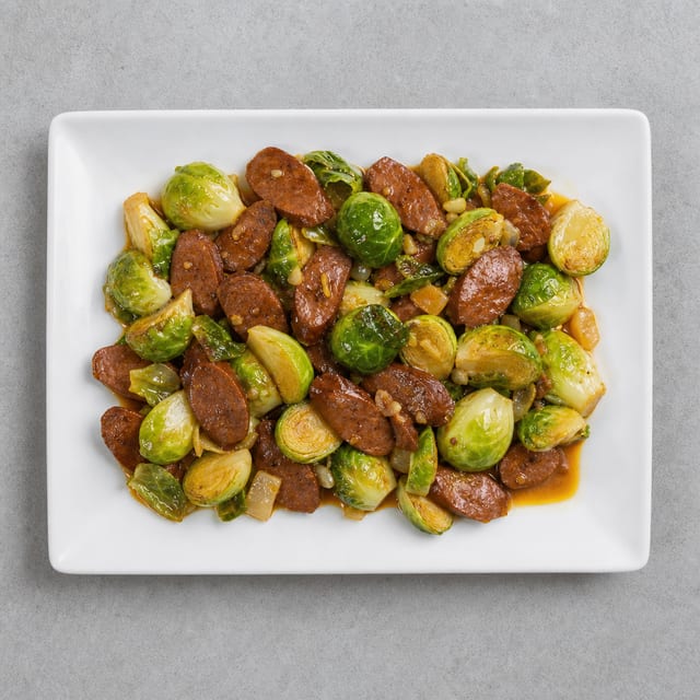 Chorizo Brussel Sprouts.