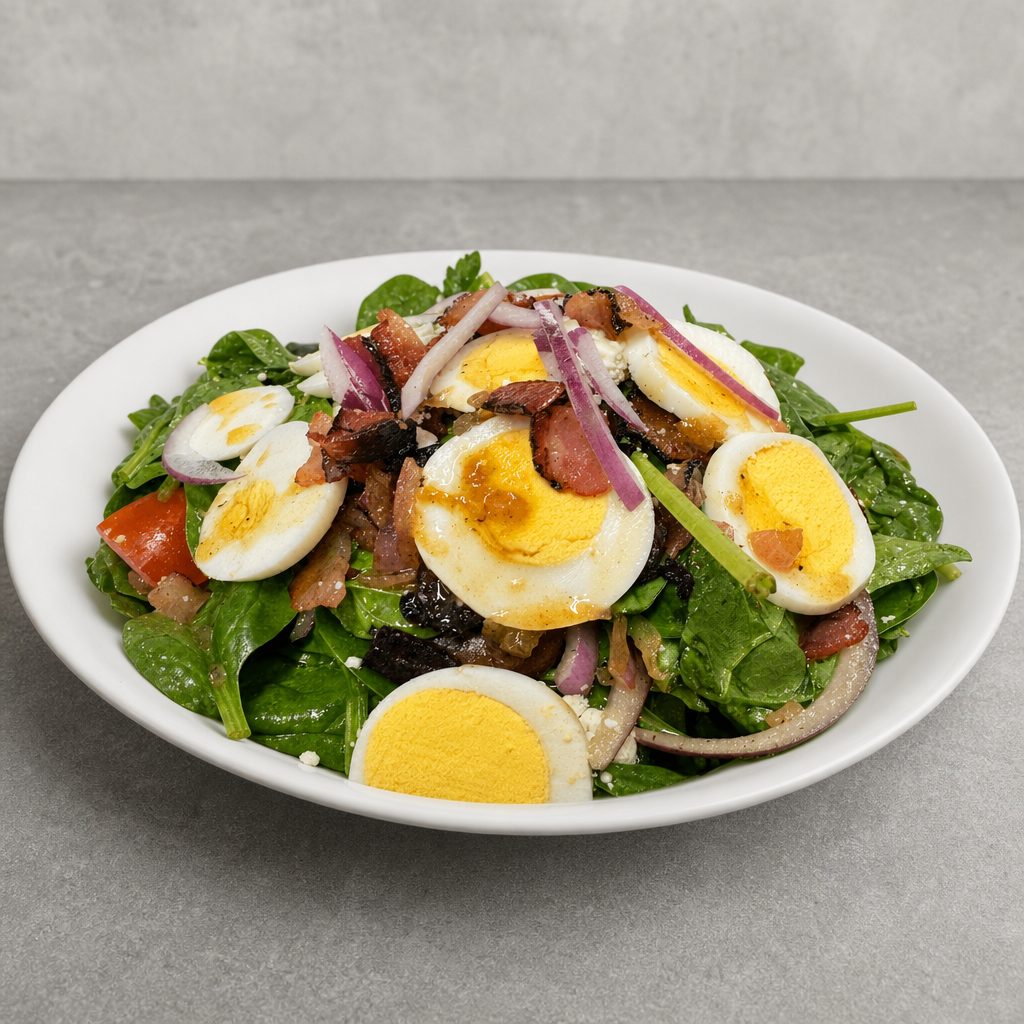 Warm Spinach Salad.