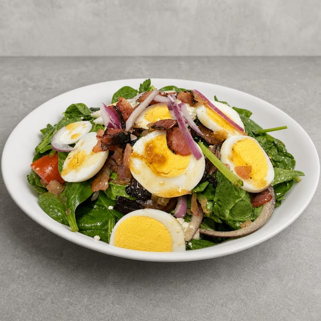 Warm Spinach Salad.
