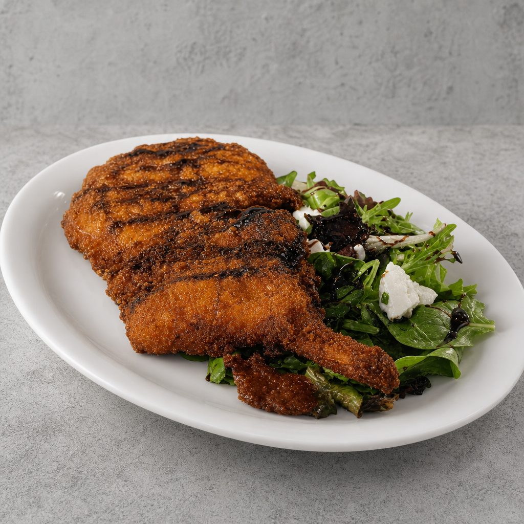 Pork Chop Milanese.