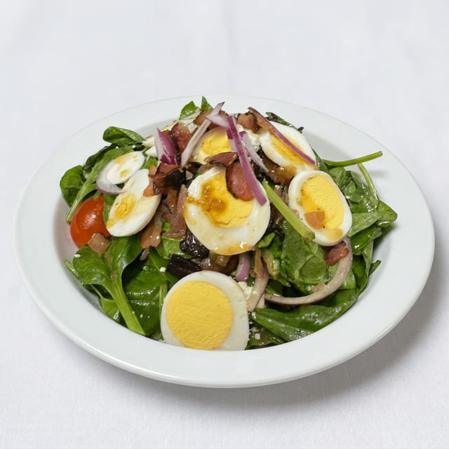 Warm Spinach Salad.
